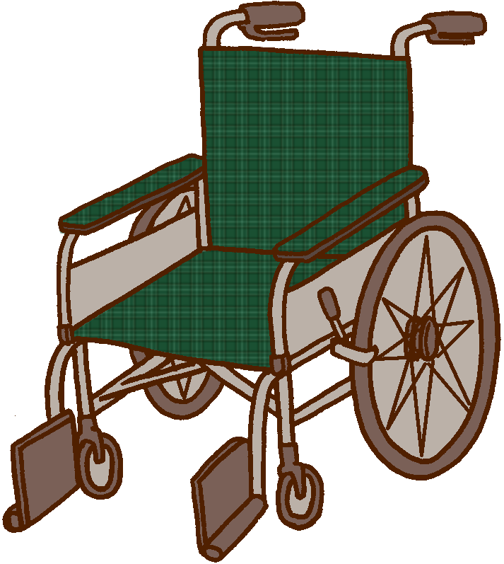 Otナガミネのリハビリイラスト集 福祉用具 車椅子 車いす 車イス 普通型車椅子